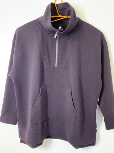 Neu mit Etikett Nordstrom Zella 3XL Pullover Sweatshirt nebula lila 1/2-Reißverschluss Langarm - Bild 1 von 8