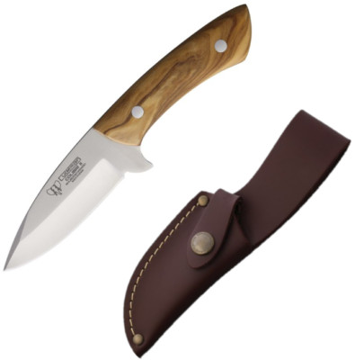 Cudeman Colibri II Fixed Knife 3.38'' Vanadium Molybdenum Steel Blade Wood Handle