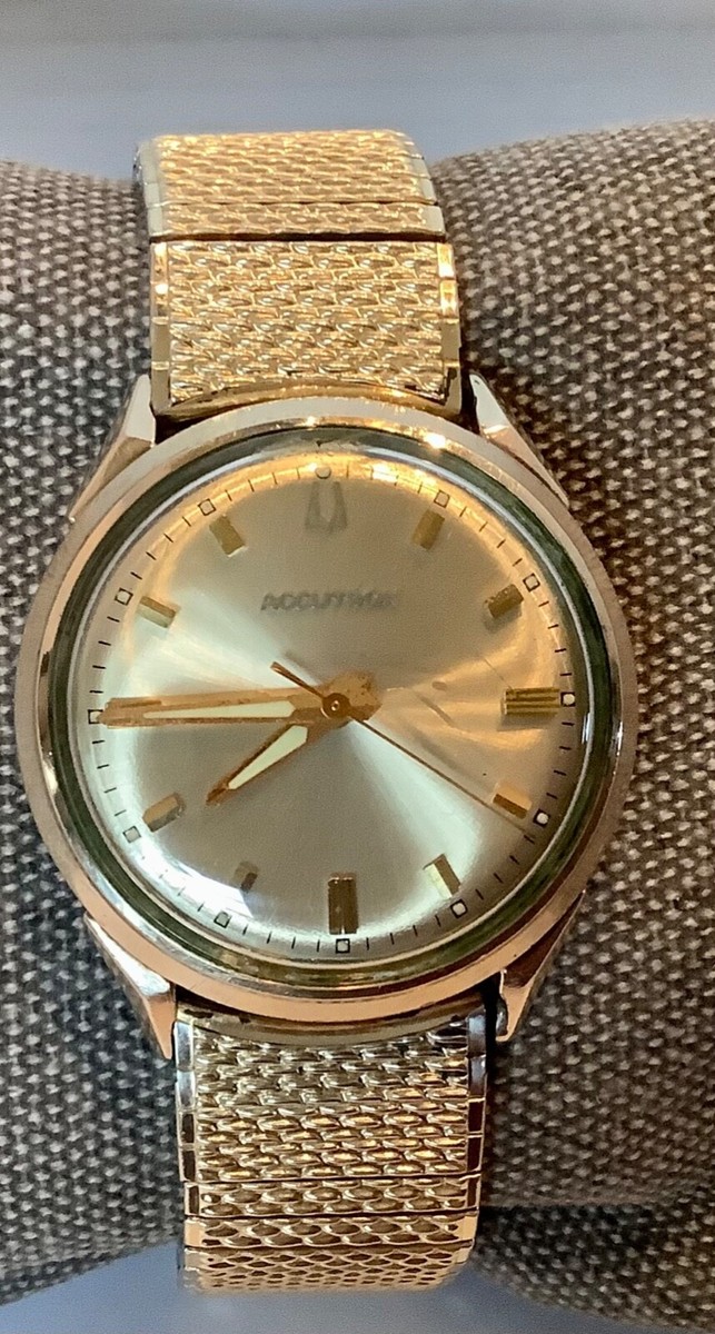 Vintage Bulova Accutron 1966 10Kt GF Cal 214 Men's Watch M6