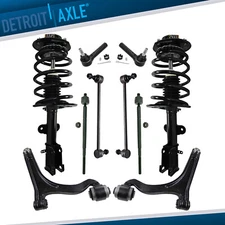 Front Struts Lower Control Arms Tie Rod Sway Bar for 2004-2008 Chrysler Pacifica