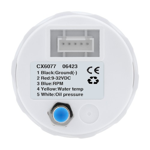 52MM Boat Car 3 IN 1 Gauge Tachometer/Oil Pressure/Water Temp Gauge with Sensor - 第 12/19 張圖片