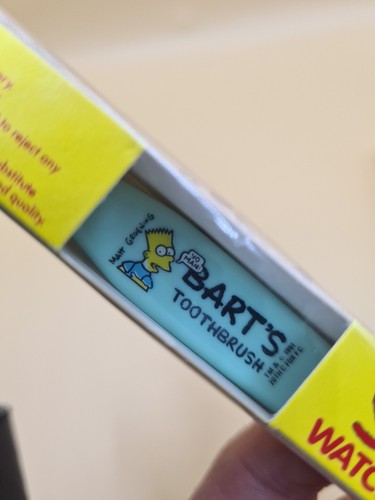The Simpsons 1991 90s Toothbrush Sensodyne Bart Sealed A78 - Foto 5 di 5