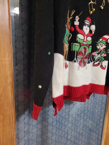33 Degrees Mujer Santa FEO Suéter de Navidad Santa Talla Pequeña Nuevo con Etiquetas - Imagen 5 de 9