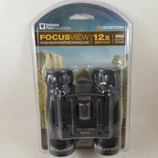 Celestron Focusview 12x25 Binoculars Multi Purpose12x Magnified.. New 