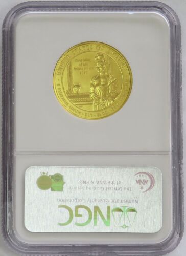 2008 W GOLD $10 ELIZABETH MONROE 4,462 MINTED SPOUSE 1/2 oz NGC MINT STATE 70 - Picture 2 of 2