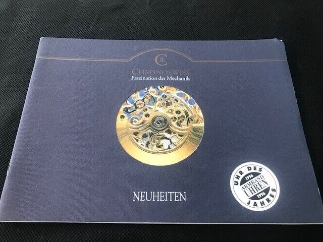 Watch catalog / Catalogue montres CHRONOSWISS Neuheiten 1996 18 pages en alleman