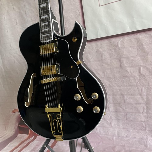 Hollow Body Electric Guitar H-H Pickups Maple Body Gold Hardware Fast Ship - Picture 3 of 9