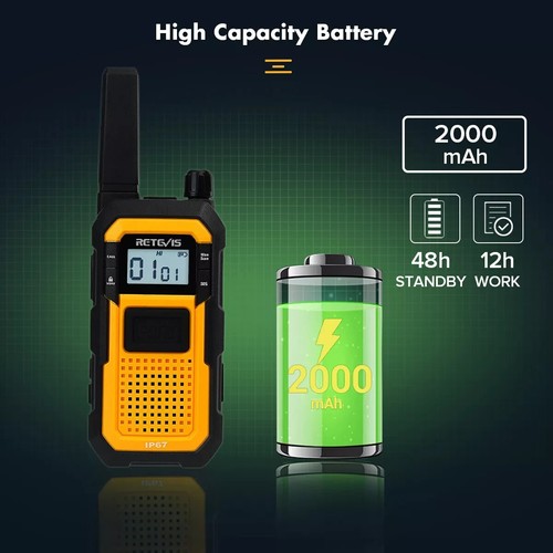 Open Box!!! Retevis RB48 Waterproof Walkie Talkies, Heavy Duty Two Way Radio - Zdjęcie 3 z 8