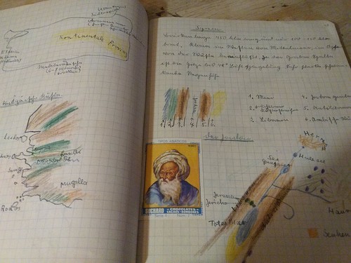 RARE Hand made book Geography 1950 handcolored maps specs culture Asia Australia - Picture 2 of 12