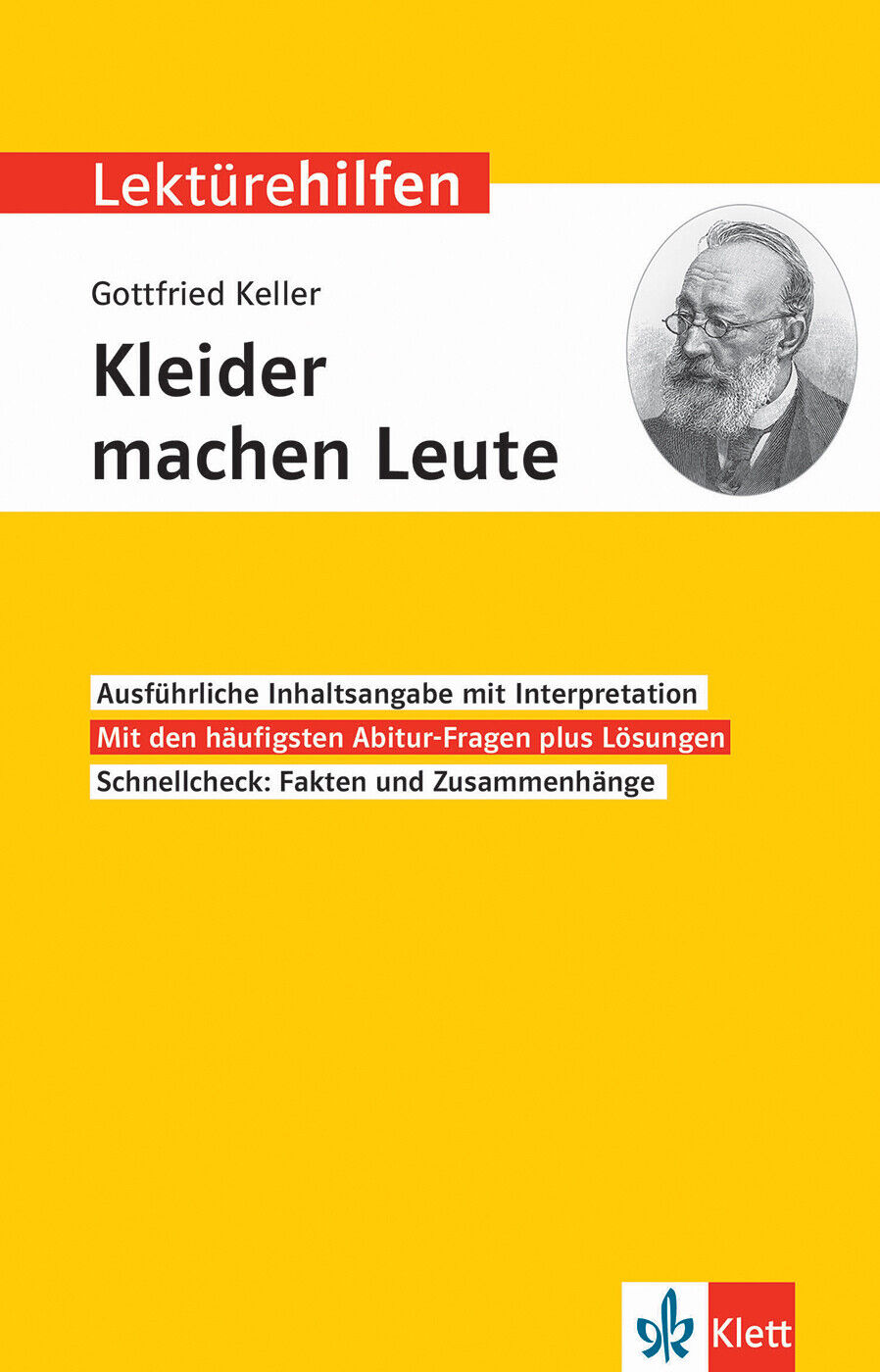 Thumbnail - Unbekannt. / Klett Lektürehilfen Gottfried Keller, Kleider Machen