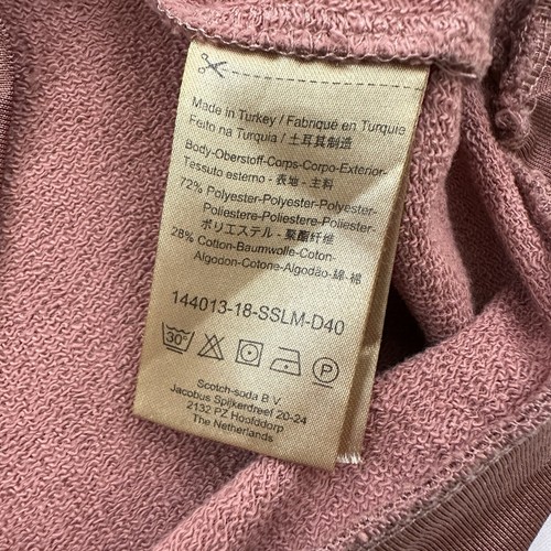 Scotch & Soda Womens Crew Neck Pullover Sweater Size S Pink Shimmer Boys Edition - Picture 7 of 12
