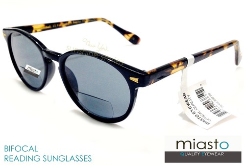 LECTOR BIFOCAL MIASTO RETRO PREPPY REDONDO OJO DE CERRADURA LECTURA GAFAS/SOMBRAS DE SOL - Imagen 11 de 25