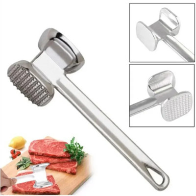 Fleischklopfer Hammer doppelseitiger Metallhammer Steak Rindfleisch Küchenwerkzeug UK