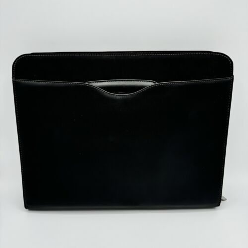 Day Timer Briefcase Style Document binder Portfolio Professional Black - Picture 2 of 16
