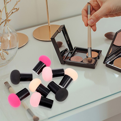 Set of 2 Powder Puff Fluffy Makeup Brush Mushroom-head Miss - Picture 9 of 12