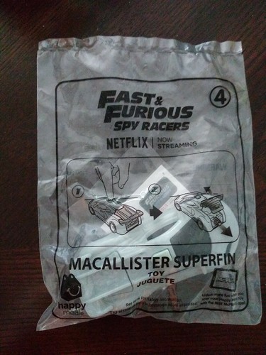 Fast & Furious Spy Racers 2020 McDonald's Happy Meal Toy #4 Macallister Superfin