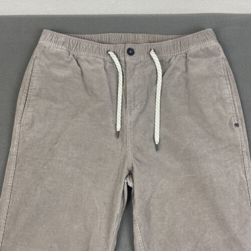 Pantalones Vuori Optimist Para Hombre Extra Grandes Marrón Pana Relajado Elastizado Informal - Imagen 2 de 12