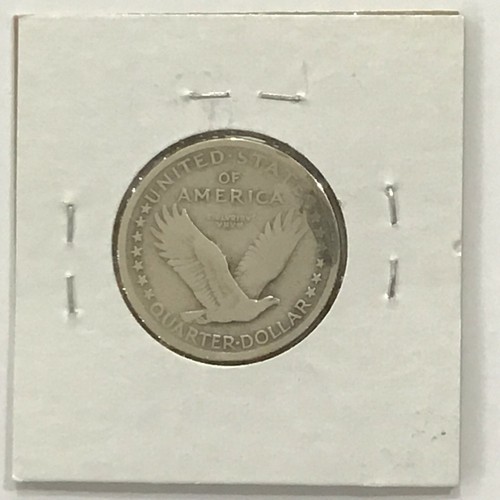 1917 Type 1 Standing Liberty Silver Quarter E8472 - Picture 4 of 4