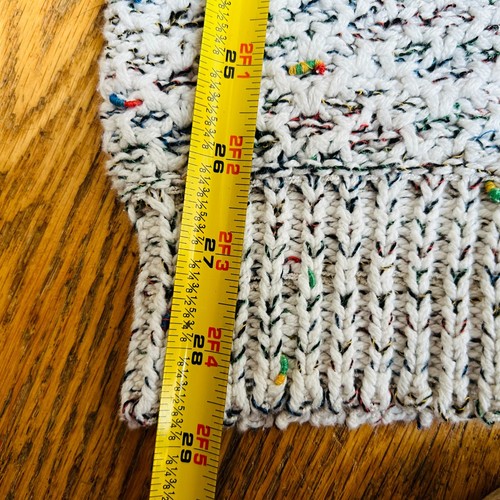 TLC By Lambert Vintage White Speckled 90s Grandpa Sweater Size XL - Picture 8 of 9