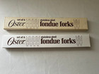 Set of (12) Vintage "Oster" Stainless Steel Fondue Forks, NRFB