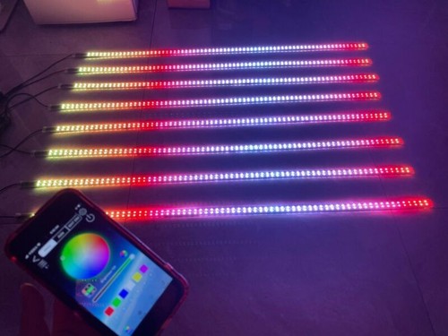 8PCS 6.5FT Double Single Row CHASING Dream Color LED Light Strips Slingshot NEW - Picture 15 of 48