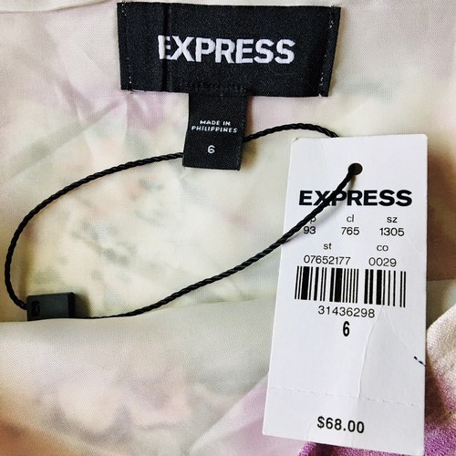 Express Floral Mini Skirt Women’s Size 6 - Picture 4 of 5