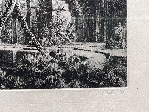 Vintage Print Original by François HOUTIN (1950) Pyramid Landscape - Picture 5 of 8