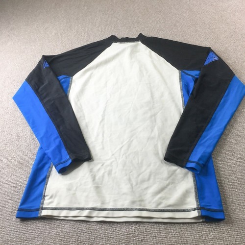 Piping Hot Shirt Kids Youth 16 Blue Multicolor Rash Guard Long Sleeve Swimwear - Picture 2 of 9
