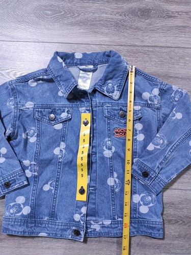Mickey Mouse Denim Jacket and Shirt Boys Girls Size 5 Disney World Kids - Picture 5 of 7