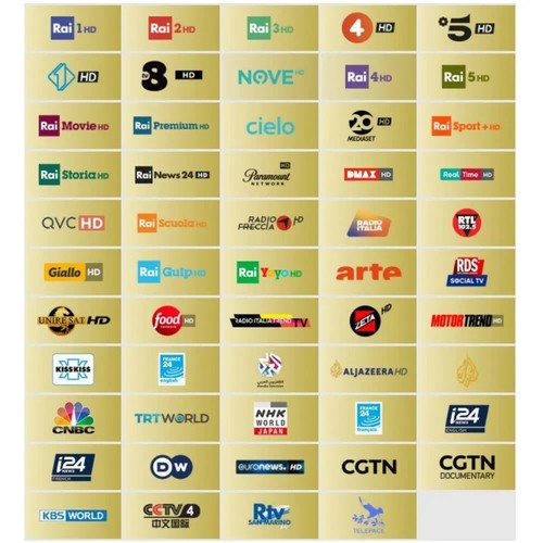 Italian TV in UK Tivu Sat Cam 4K UHD & Tivusat ACTIVE Card Digital Italian TV - Bild 8 von 8