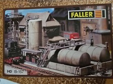 Faller HO B-157 Öllager Dieseltankstelle Ölkran Bausatz Modelleisenbahn incl OVP