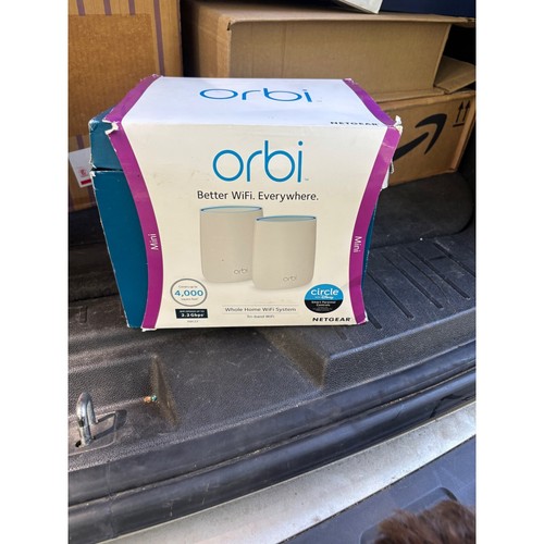 Orbi Mini Whole Home WiFi System Tri-Band WiFi 4,000 sq ft Coverage RBK22 RBR20 - Picture 4 of 4