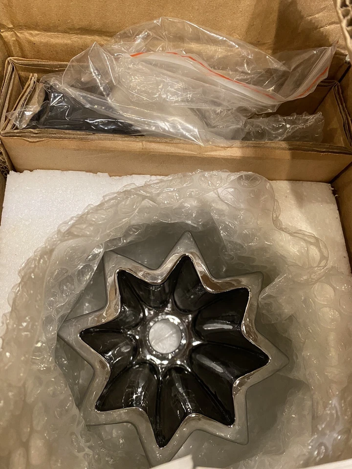 ET2 Minx 1 Luz Colgante Espejo Cromo EP96013-56SN Flor Foto 3 de 4