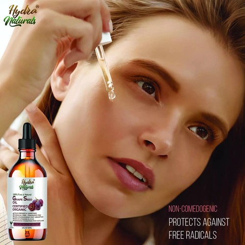GRAPESEED OIL 100% Pure & Natural Cold Pressed Organic Unrefined 50ml & 120ml - Picture 7 of 11
