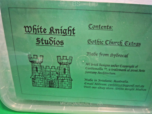 TWO WHITE KNIGHT STUDIOS " GOTHIC CHURCH EXTRAS " FANTASY CASTLEMOLDS - Picture 3 of 5