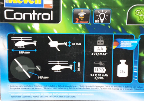 REVELL 23829 Glow in the Dark - RC Helikopter/ Hubschrauber -Streak Grün/Schwarz - Bild 2 von 3