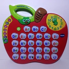 VTECH 1010 ALPHABET APPLE Learning Toy ABCs Phonics LIGHTS AND MUSIC! Used