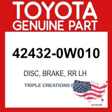 Toyota Genuine 424320W010 Disc Rear LH 42432-0W010 OEM