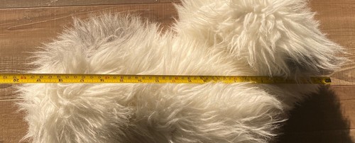 Ancienne paire d'anciennes peluches anglaises mouton chien hirsute 19" réaliste - Photo 14 sur 23