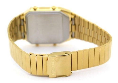Reloj de temperatura digital analógico de acero inoxidable tono dorado Citize... - Imagen 15 de 15