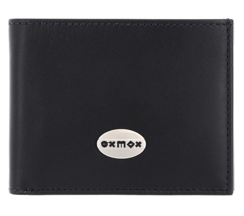 oxmox Leather RFID Protect billetera de bolsillo negra nueva - Imagen 6 de 9