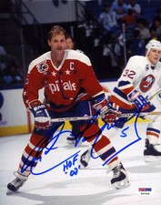 Rod Langway SIGNED 8x10 Photo + HOF 