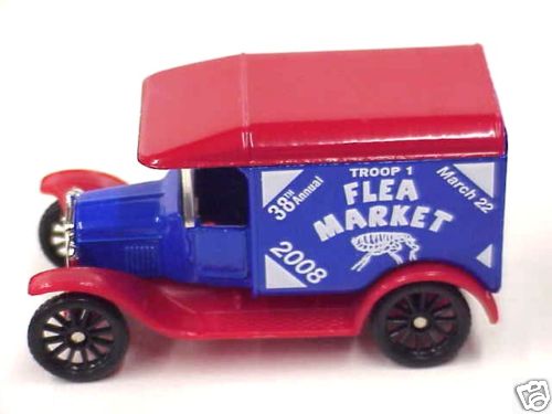 Ford Modelo T 1921 38th Troop 1 BSA mercado de pulgas caja de cerillas en caja con etiqueta - Imagen 1 de 1