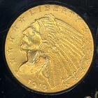 1913 $2.50 Gold Indian Head Quarter Eagle 2 1/2 Dollar US Pre-1933 Coin