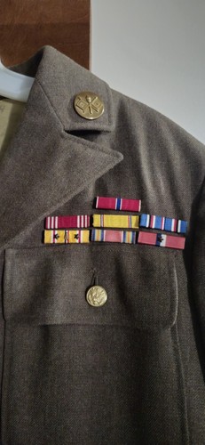 Vintage WW2 1942 US Army Class A Uniform 6th Infantry Division Bronze Star Pant - Picture 8 of 23