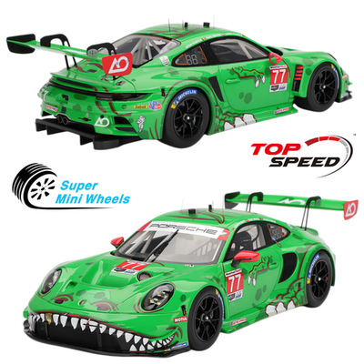 【全面ホロ】フシギバナ ★ 第1弾基本拡張パック 097/128 緑系セット Top Speed 1:18 Porsche 911 GT3 R (992) #77 AO Racing 2025 IMSA