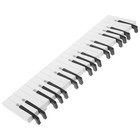 Wall-mounted Coat Hanger with 16 Piano Keys Hooks Multifunction Practical