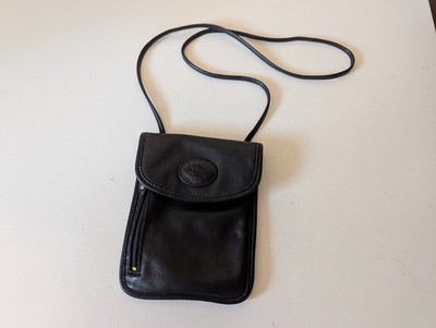 Vntg Palio Black SmallCrossbody  W/Zippered  Side Compartment 8.25'' T x6.25''Used