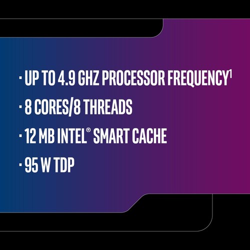 Core i7-9700K Desktop Processor 8 Cores up to 3.6 GHz Turbo unlocked LGA1151 ... - Picture 3 of 5
