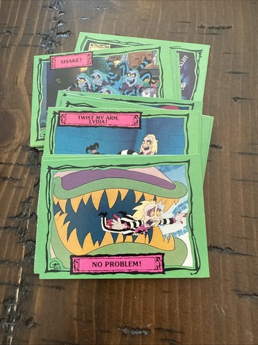 BEETLEJUICE DART 1990 TRADING CARDS 1-100 und 19 AUFKLEBER, ein AUFKLEBER FEHLT - Bild 15 von 24